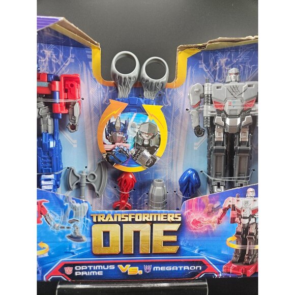 Transformers One Optimus Prime Vs Megatron Robot Battlers 2-In-1 Spinning Figure - Picture 3 of 8